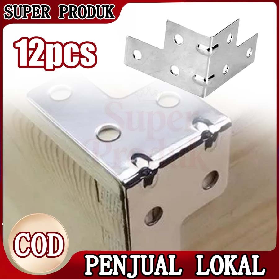 Plat Siku L Hardcase 12pcs Siku Sudut Samping dengan Desain Tebal dan Kuat untuk Konstruksi Case dan