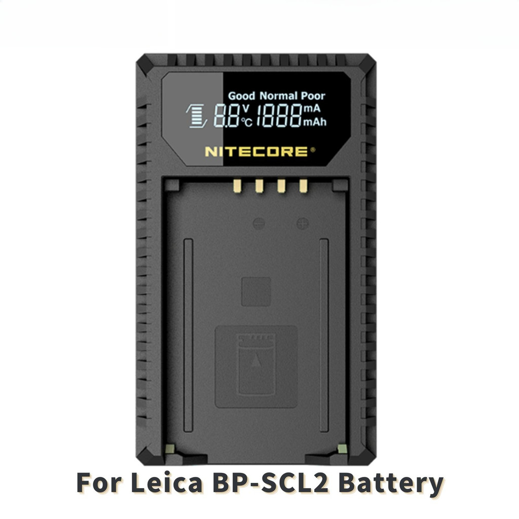 NITECORE ULM240 USB Tarvel Charger For Leica BP-SCL2 Batteries Leica M (Typ 262) M (Typ 246) M (Typ 