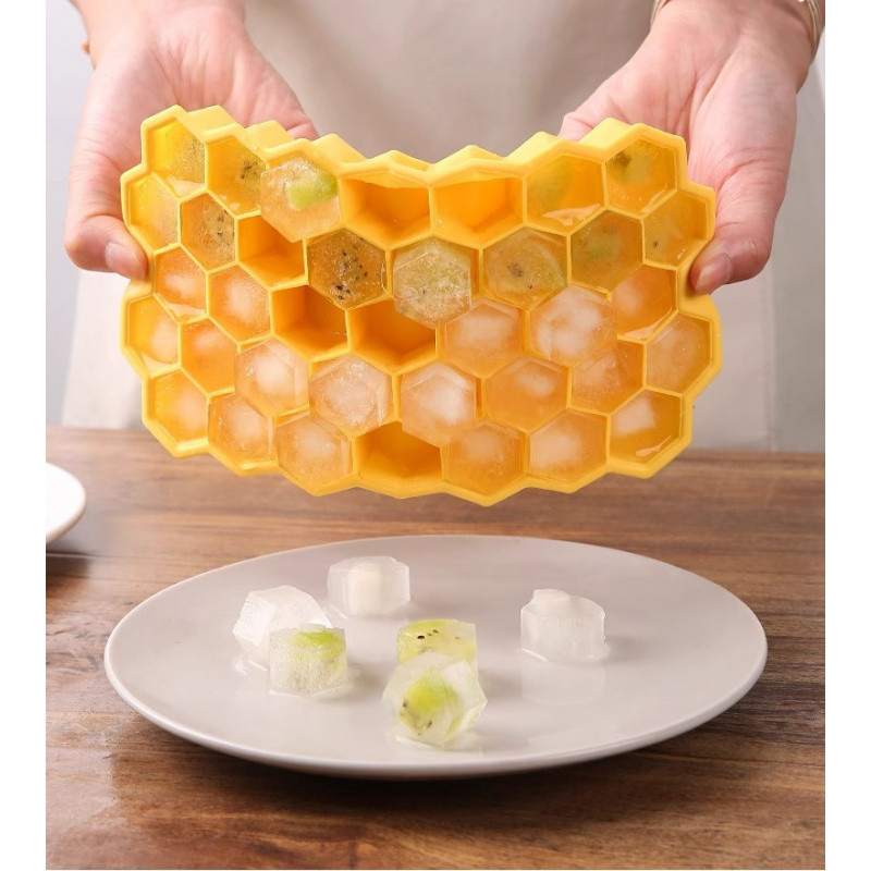 Silicone Honeycomb Ice Tray37Grid Ice Cube MoldTray MoldDIYPopsicle