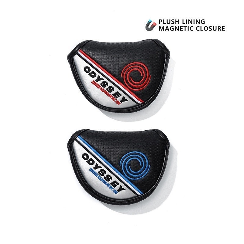 # GOLF Life # ODY Motif Leather Putter Mallet Head Covers Golf Club - Sarung Stick Club ODY-SS02 #BA