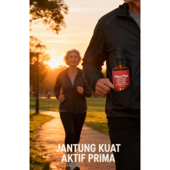 Vascu Flow Drops - Suplemen Kesehatan Jantung & Pembuluh Darah, Formula Herbal Alami 60ml   CO525-zm