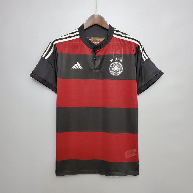 Jersey Retro Germany 2014 away A66 Bola Retro football T shirt pria
