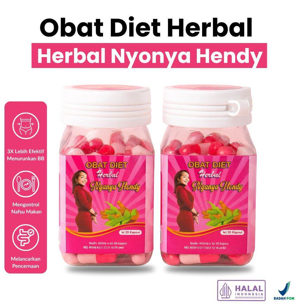 Nyonya Hendy Herbal Pelansing Badan | Obt Diet Dan Detox Isi 30 Kapsul TOKO GENI.IRENG