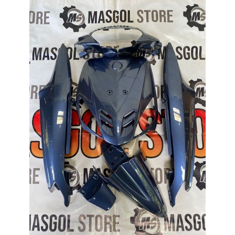 Cover Full body halus Yamaha Mio sporty Biru Navy Custom Terlaris