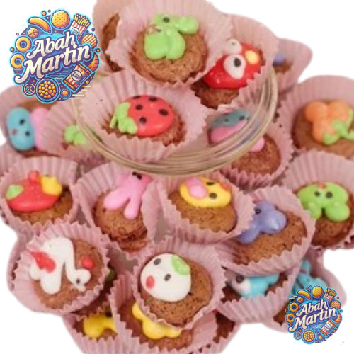 AM Kue Brownies Karakter 1kg Brownies Karakter Lucu Cookies Karakter Brownies Mini Kering Karakter