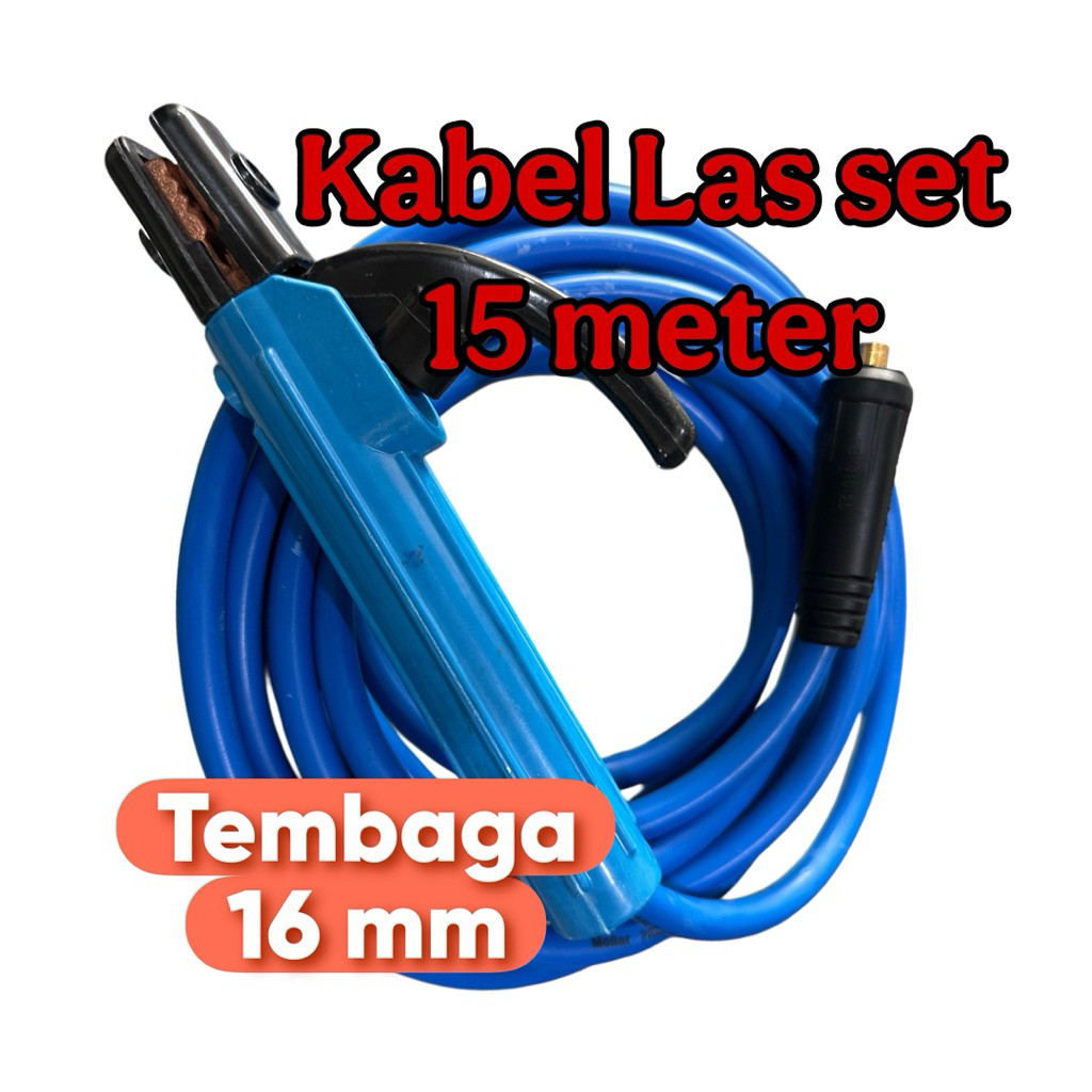 Kabel las set 15 meter 16mm kabel trafo las listrik stang las 200a kabel las 16 mm