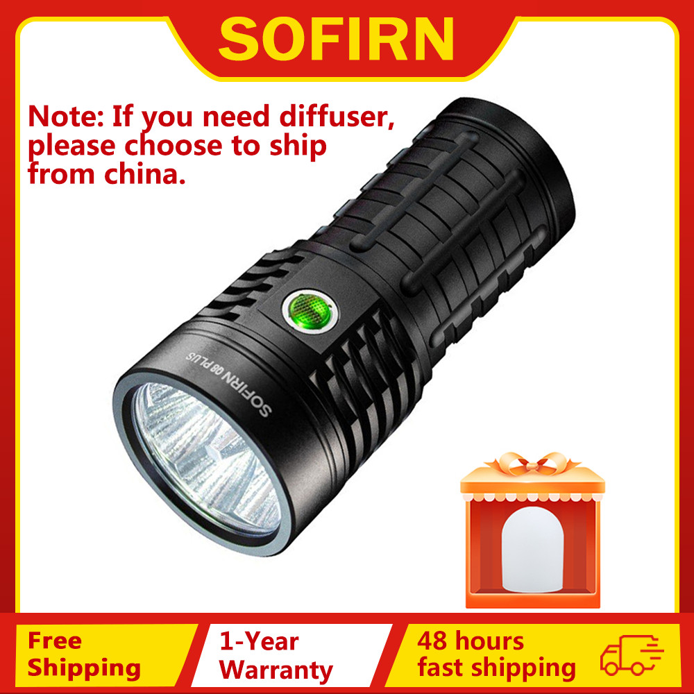 Sofirn Q8 Plus Super Powerful LED Flashlight 16000lm USB C Rechargeable 21700 Anduril 2.0 Torch XHP5