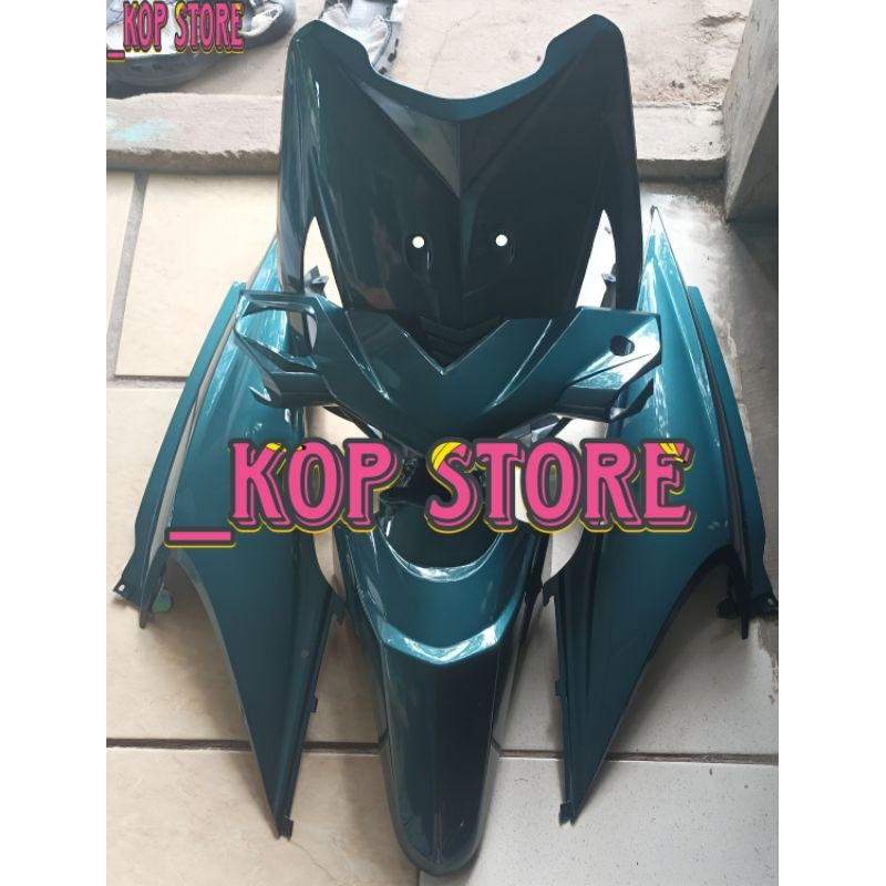 Cover Body Beat Karbu Hijau Botol Fullset Halus