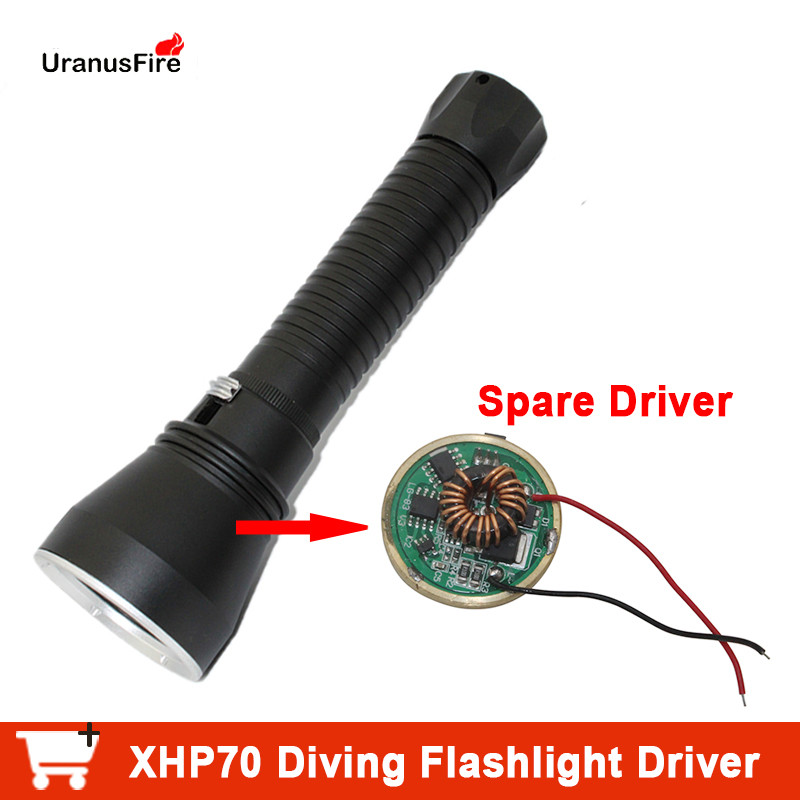 1PC LED ving Flaslight Driver 8.4v Powerful Stepless mming Driver For XHP70 XHP70.2 LED FlashLight t