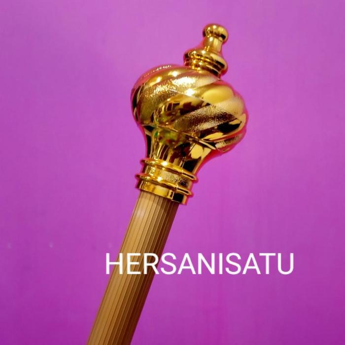 Livique Home Besi Gorden 1 Meter Full Set Batang Hordeng Pintu Jendela Kayu Dipasang di Dinding Kama