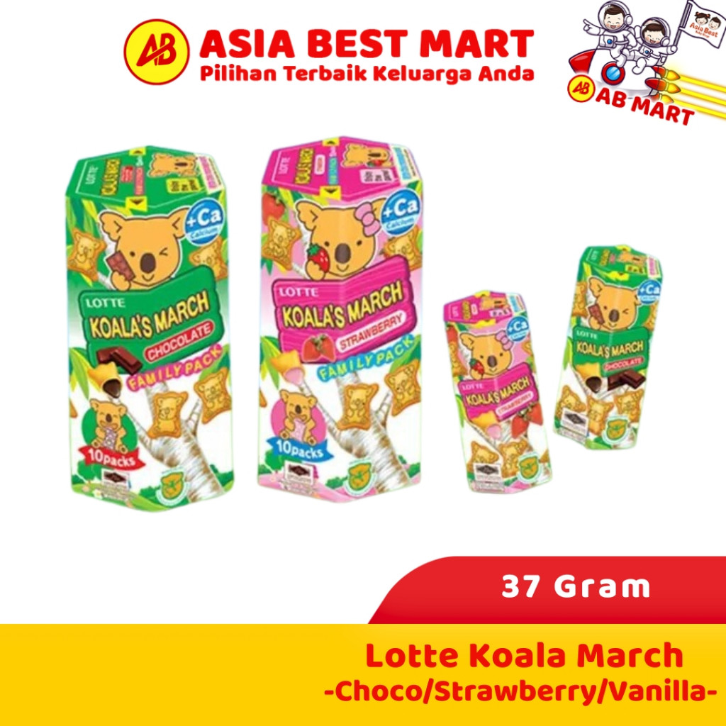 Lotte Koala March 37Gr / Lotte Koala / Koala Chocolate / Koala Strawberry / Koala Vanilla Snack Cemi