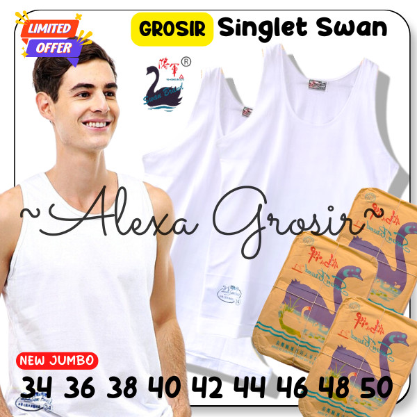SWAN Kaos Singlet Pria Swan Brand