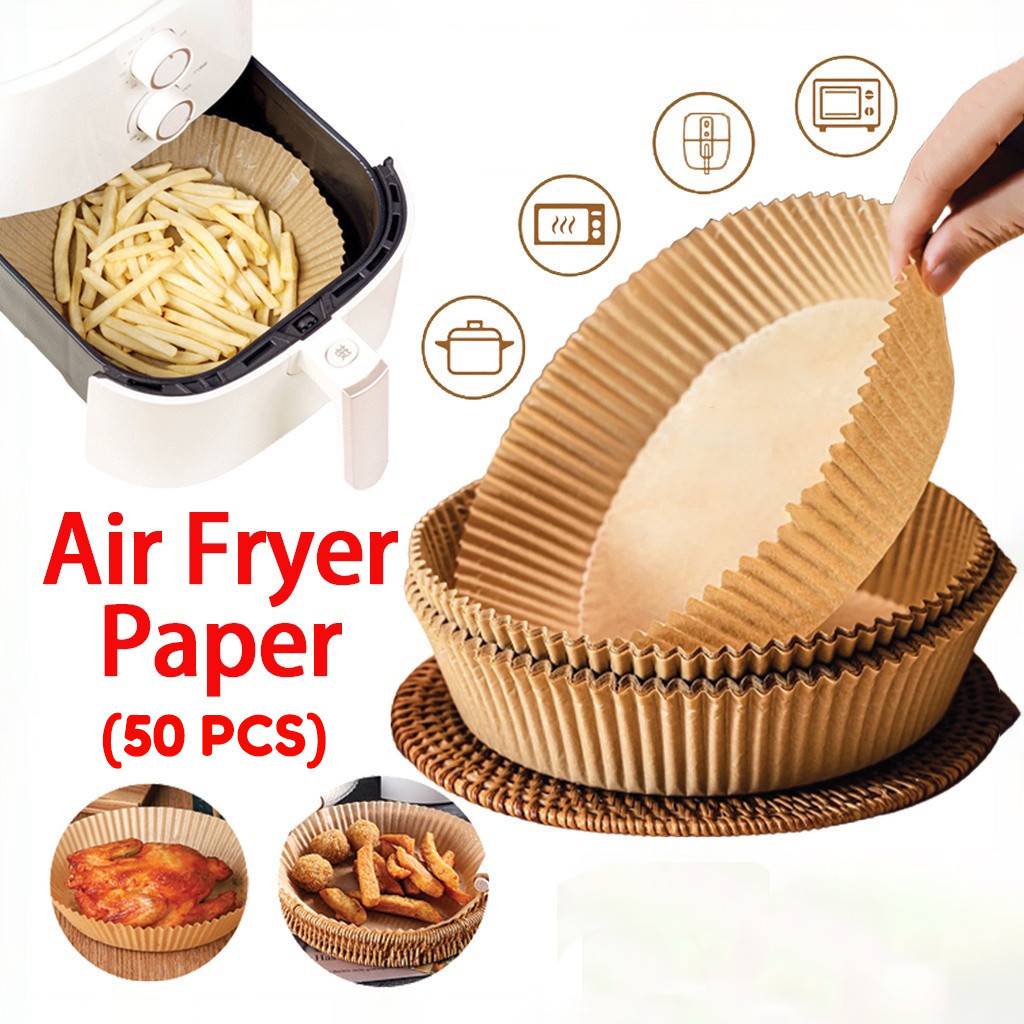 H5645 Air Fryer Paper Anti Lengket / Kertas Alas Air Fryer / Baking Paper Tahan Minyak Sekali Pakai 