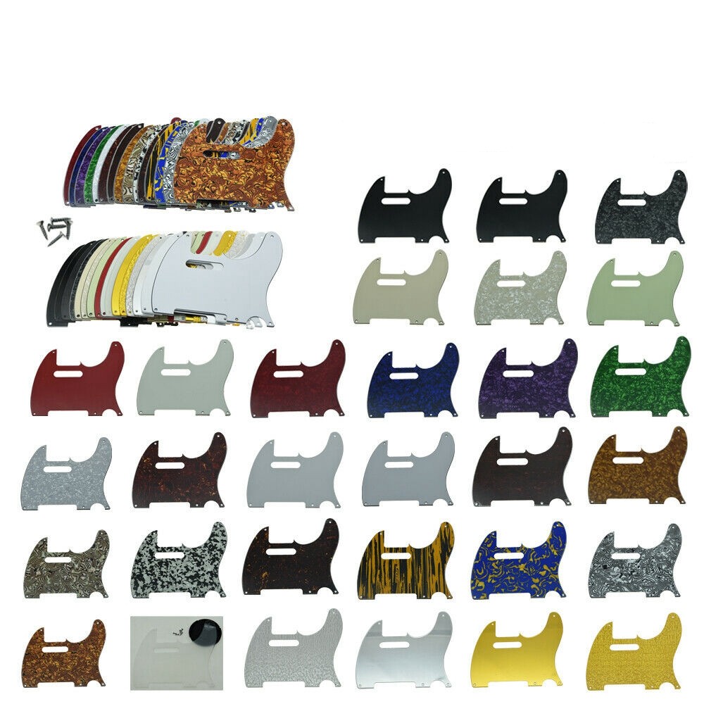 Pickguard 5 Lubang untuk Gitar Listrik Fender American Standard Telecaster Single-Coil - Dilengkapi 
