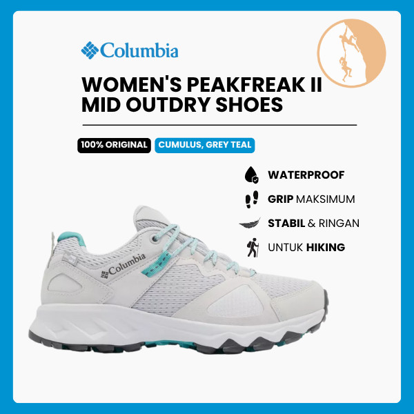 Sepatu Hiking Wanita Waterproof - Columbia Men's Peakfreak™ II Outdry™ Hiking Shoe (Cumulus/Grey Tea