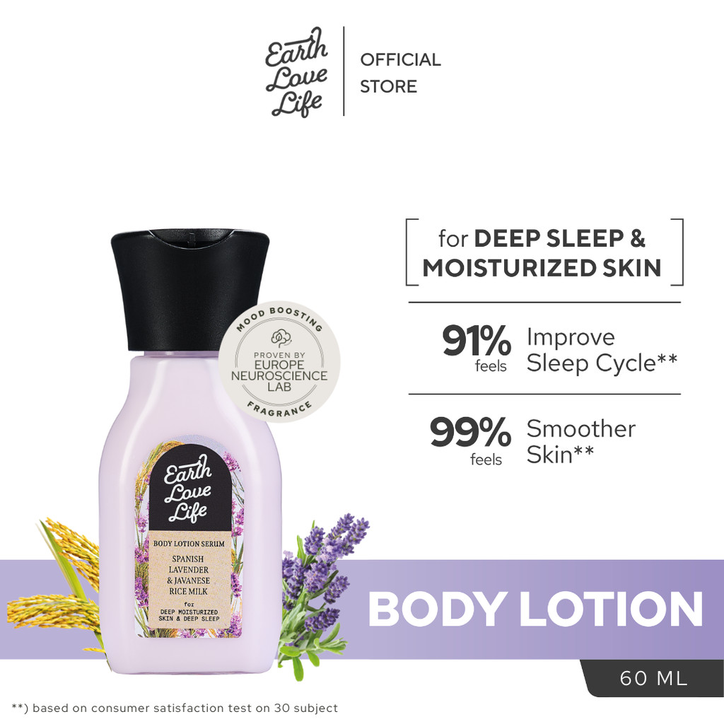 Instaperfect X Earth Love Life Spanish Lavender & Javanese Rice Milk Body Lotion Serum 60 ml