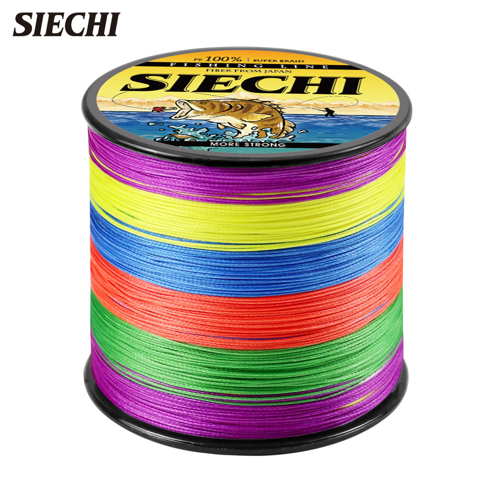 SIECHI X16 Strong 300M 500M 1000M 16 Strand Weaves PE Braided Fishing Line Multifilament 30LB 40LB 5