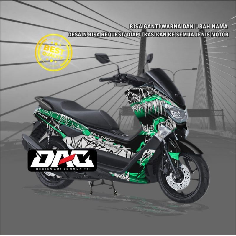 Sticker Decal full body NMAX venom hijau