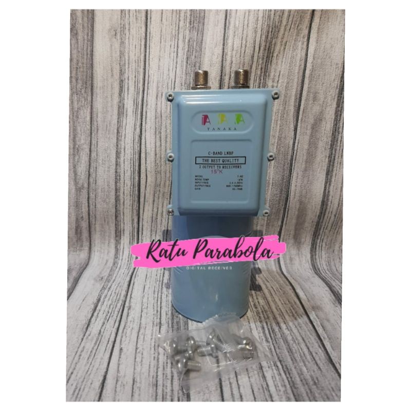 LNB C BAND TANAKA 1 SATELIT 2 RECEIVER