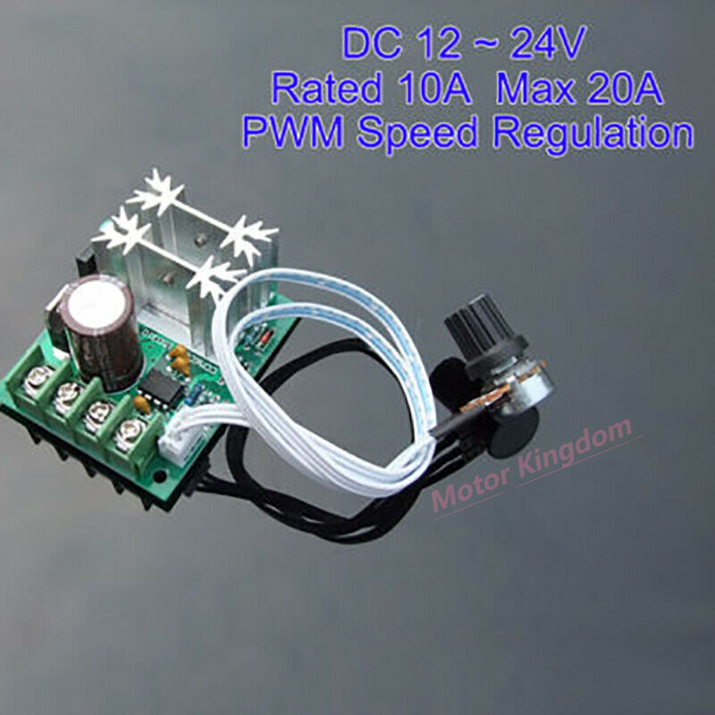 DC 12V-24V 15V 18V 10A High Power PWM DC Brush Motor Speed Controller Regulator Swit for 795/785/775