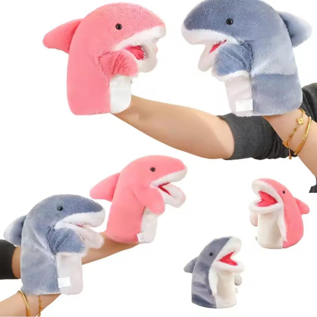 Boneka tangan boneka Hiu Pink dan Biru, Boneka Tangan bentuk hiu