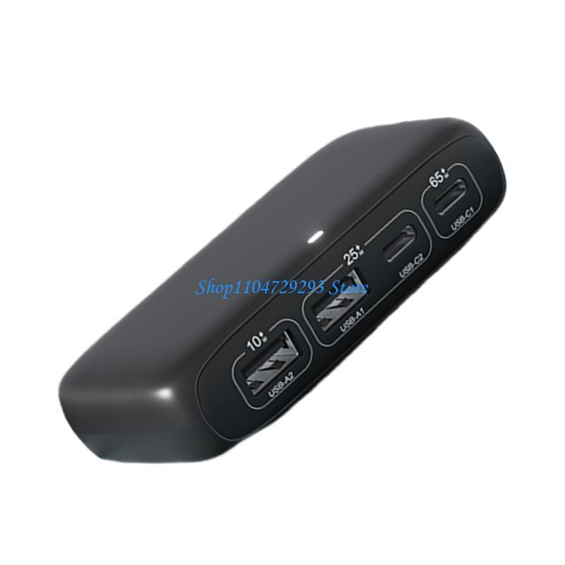 Y2GD Universal Type C Hub 65W Fast Charging Station Type C Splitter with 150cm Cord