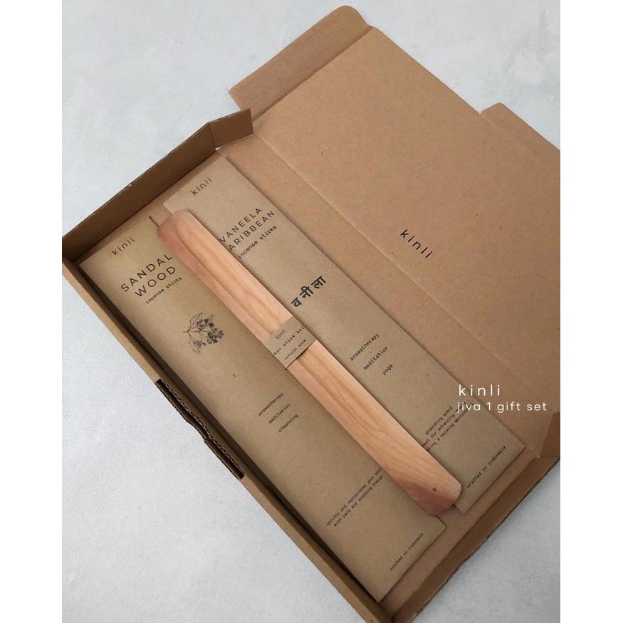 jiva hampers incense stick holder gift set - jiva 1