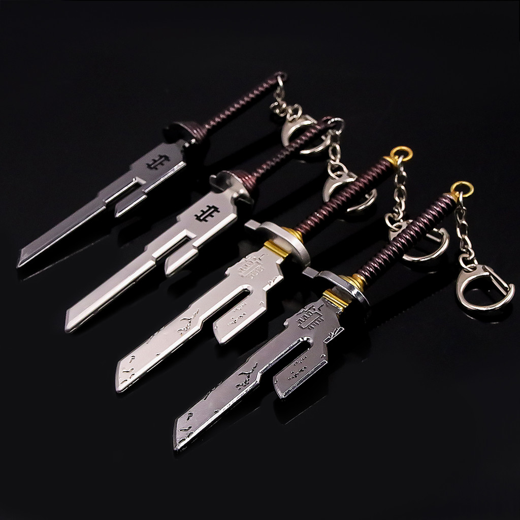 Anime Jujutsu Kaisen Keyain Nanami Kento Fushiguro Toji Weapon Model Pent Cosplay Props Keyring for 