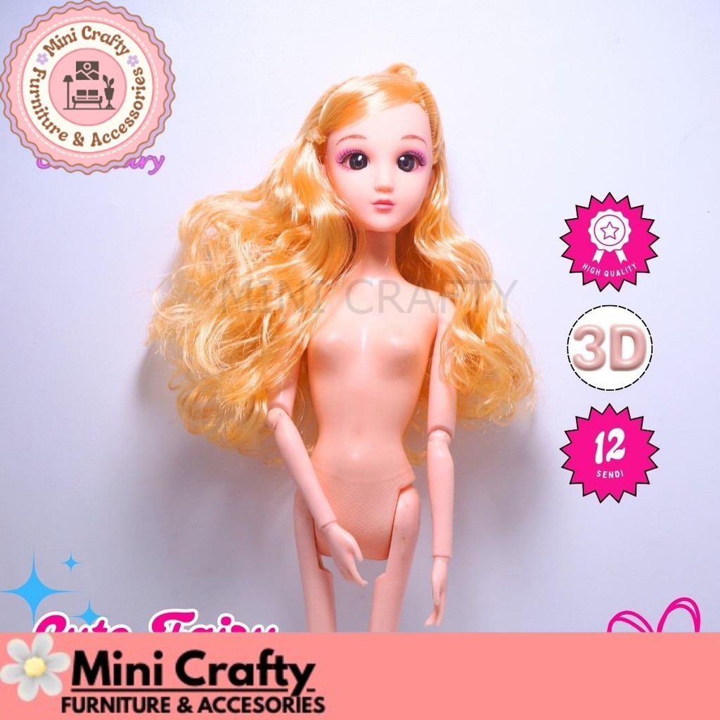 Boneka BJD 30cm 12 Sendi Pivotal Doll Mainan Anak Koleksi Boneka BJD Doll 30cm Gift Doll - Mini Craf