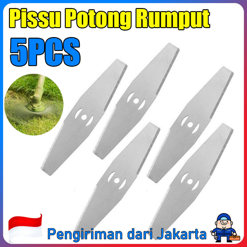 5Pcs Pisau Mesin Potong Rumput/Pisau Potong Rumput/Mata Pisau Mesin Potong Rumput/Pisau Potong Rumpu