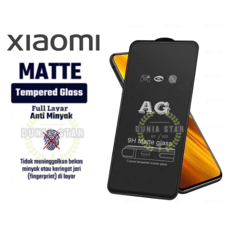 Tempered Glass Matte 9H Xiaomi Mi 10i 5G/10 Lite 5G/10T/10T Pro/10T Lite/11i 5G/11 Lite/11T/11T Pro