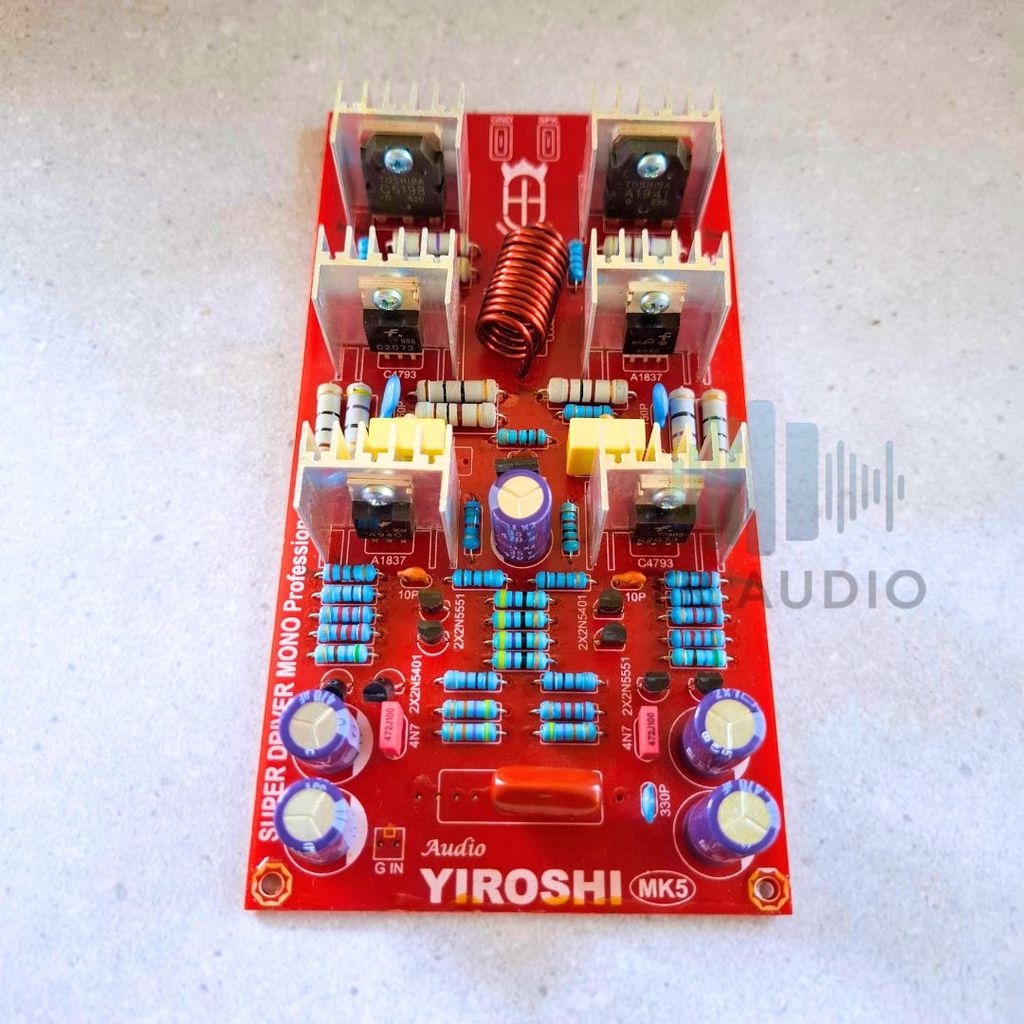 Driver Power Ampli Yiroshi MK5 Mono TEF 200–2000W PCB Audio Profesional