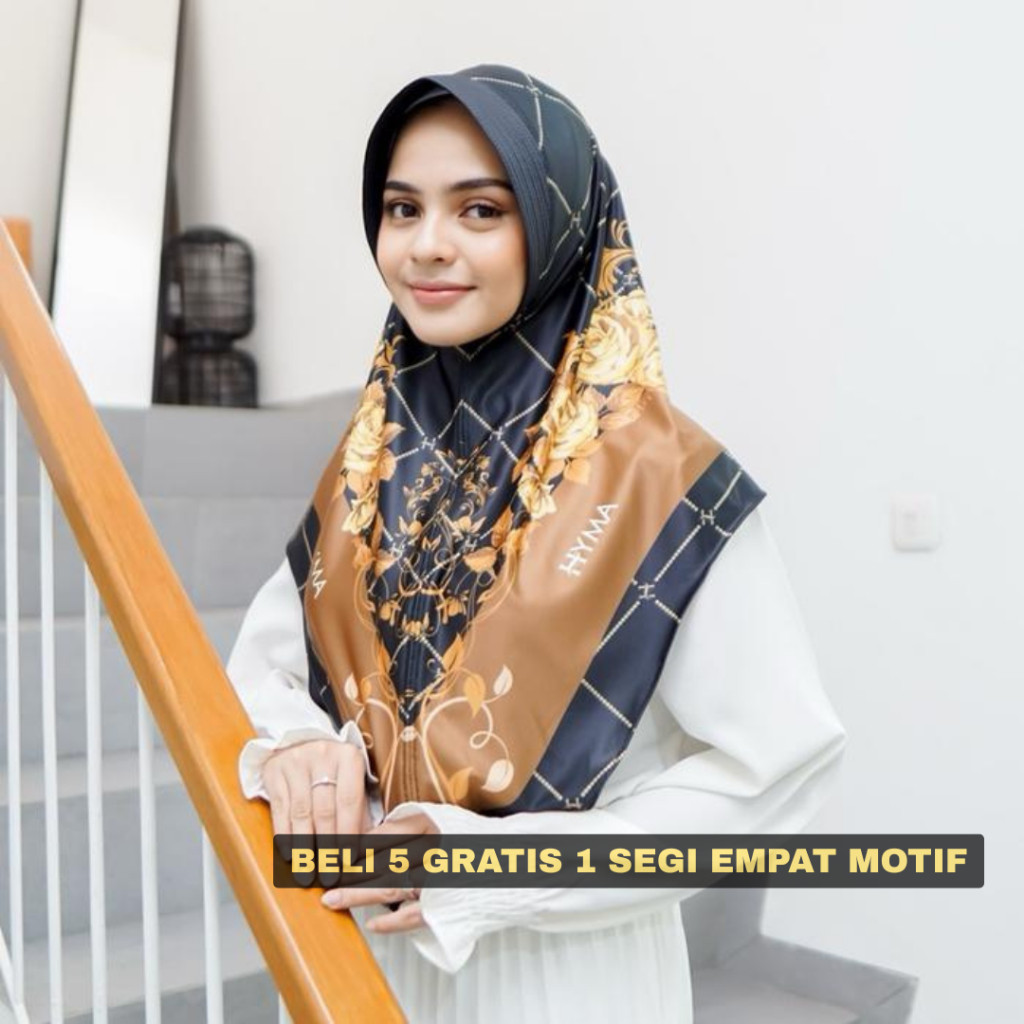 Hijab Bergo Instan Daily Motif | Jilbab Instan Motif Sublim Printing Kekinian |