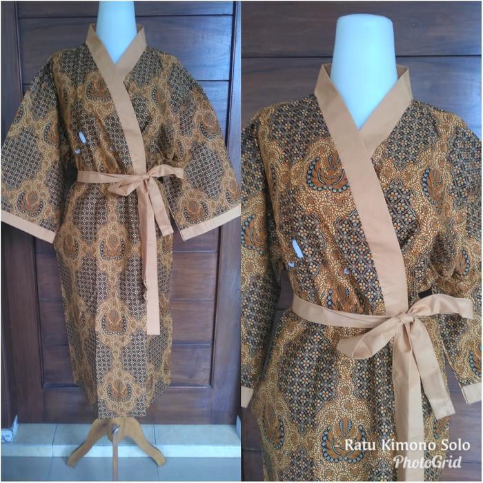 Kimono Batik Bathrobe baju siraman motif jawa classic[Terlaris]