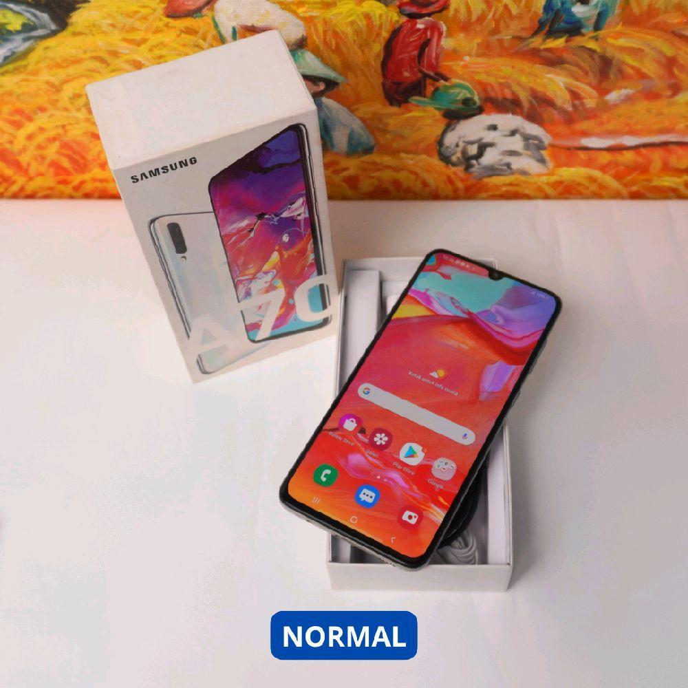 SAMSUNG A70 8/128 GB HP SECOND ORIGINAL SINAR MUTIARA CELL
