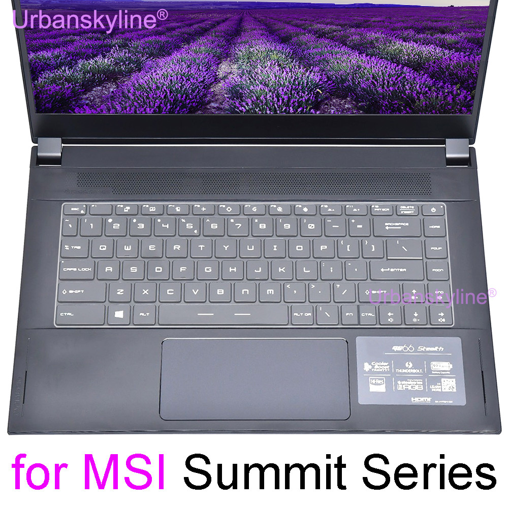 Keyboard Cover for MSI Summit 16 13 A16 E14 E15 E16 Flip Evo B14 B15 SummitPro Laptop Protector Skin