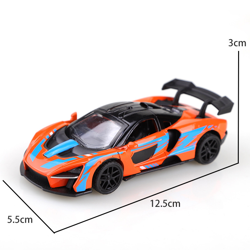 (bagged)1:36 Senna Racing Car , Alloy Model Car, Simulated vehicle, children's alloy car, boy's toy 