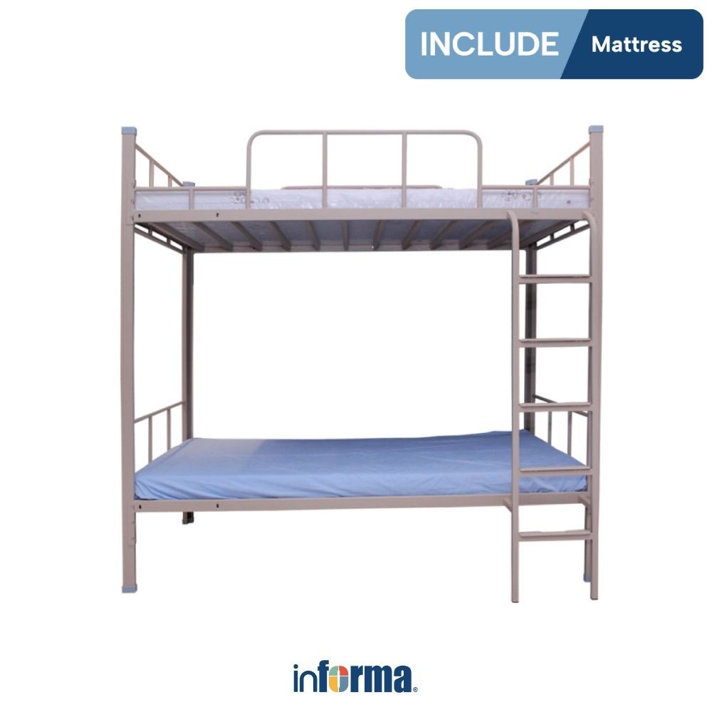 Informa Set Harold Bunkbed Anak - Cokelat Khaki Tempat Tidur 2 Susun Perlengkapan Tidur Bedroom Furn