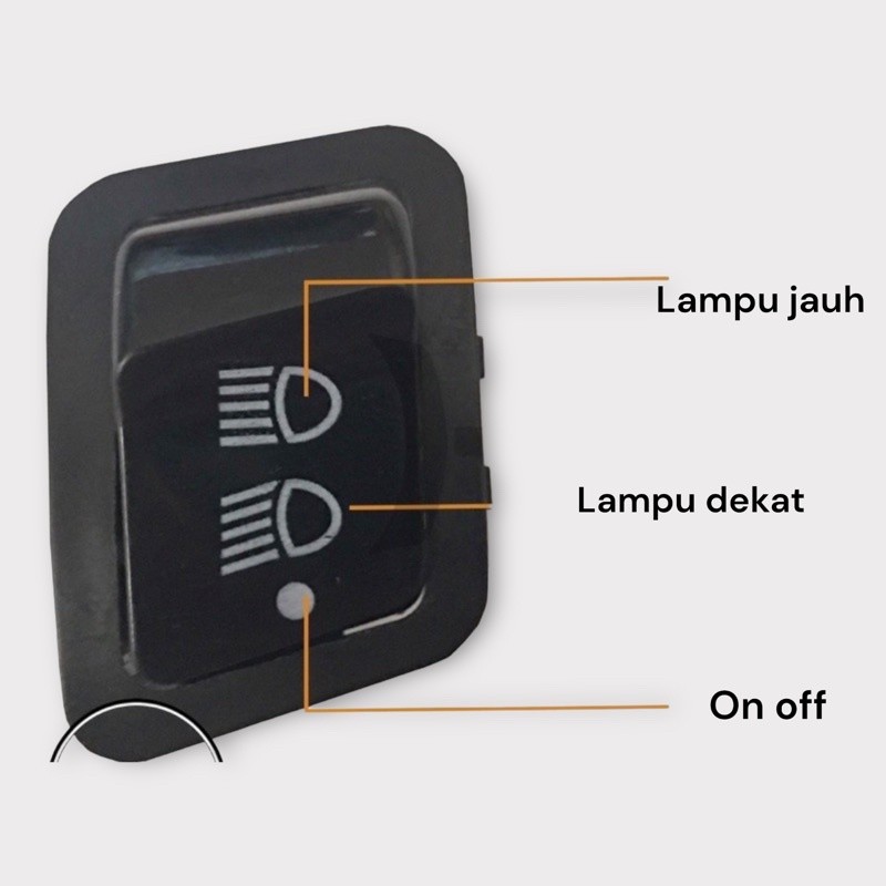 saklar lampu 3 fungsi  TEC dim dimmer revo vario scoopy supra blade beat ns speed