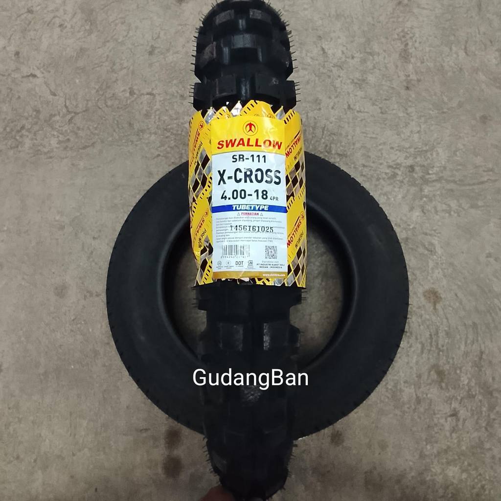 Swallow X-Cross SB111 400- 18 THUNDER CRF Ban luar motor trail cross RING 17 TUBETYPE