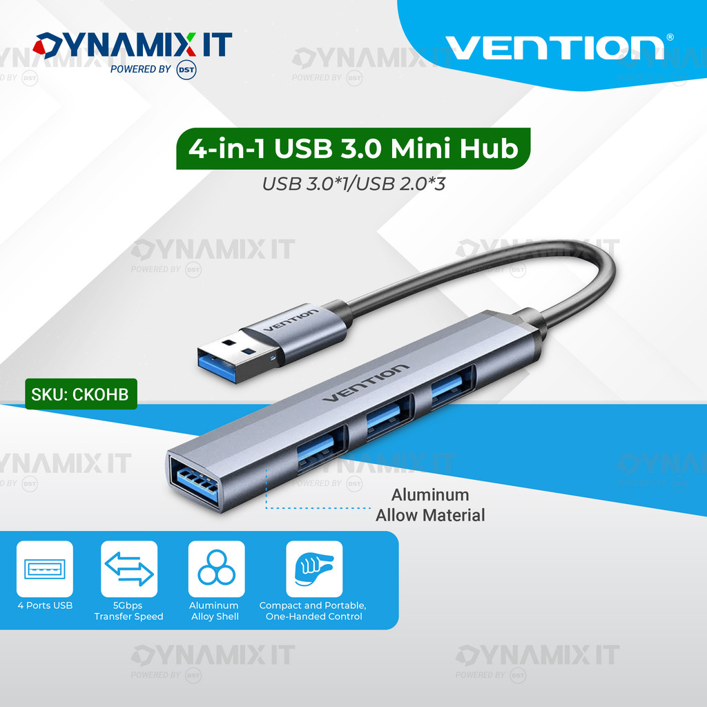 VENTION CK0HB VENTION USB HUB 3.0 4 PORT MINI HUB