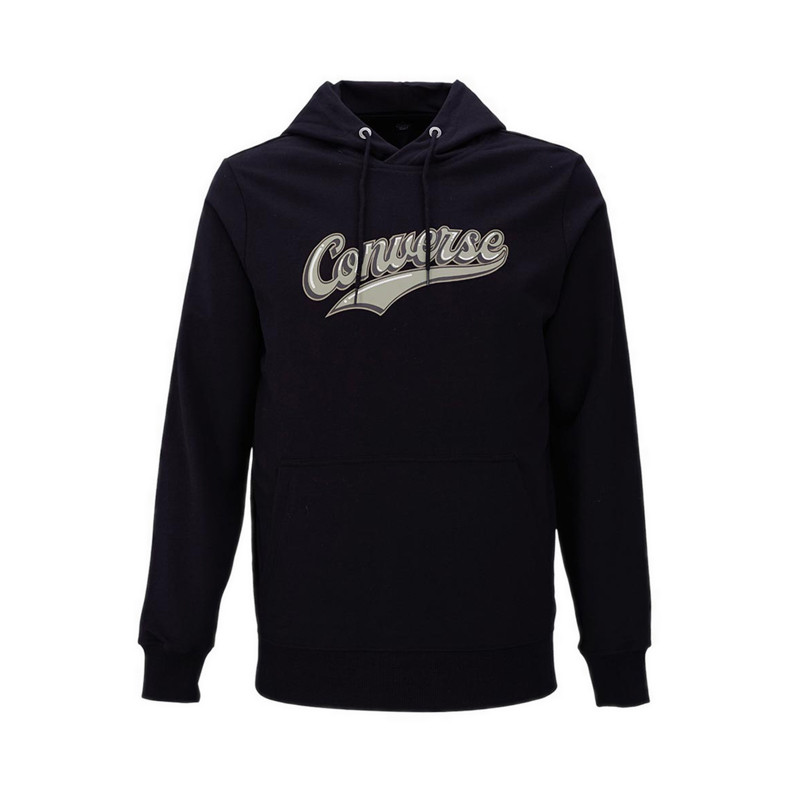 Converse Script Hoodie Men's Jacket - Converse Black