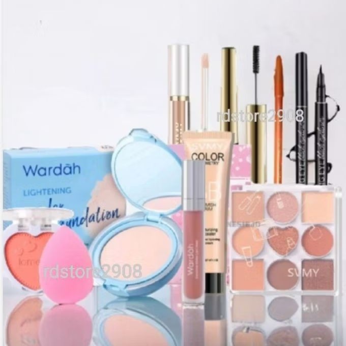 Paket Kosmetik Wardah 10 In1 Lengkap Berbagai Macam Produk