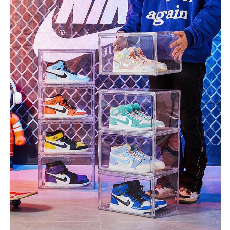 D-LIVING | Kotak Sepatu Acrylic Tebal - Kotak Penyimpanan Sepatu Hype Tebal Transparan  - Shoe Box A