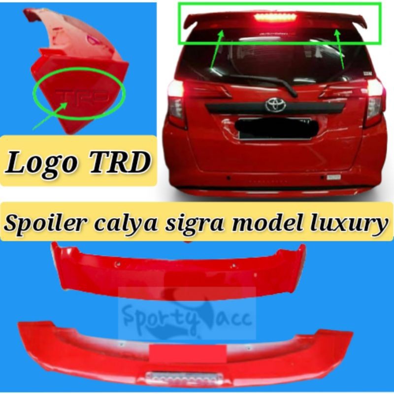 Spoiler Calya Sigra Model Luxury TRD dan Luxury GR Sport