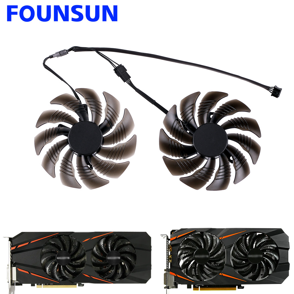 New 88MM T129215SU 4Pin Cooler Fan For Gigabyte GeForce GTX1060 1070 GTX 1050ti GTX 960 RX570 RX470 