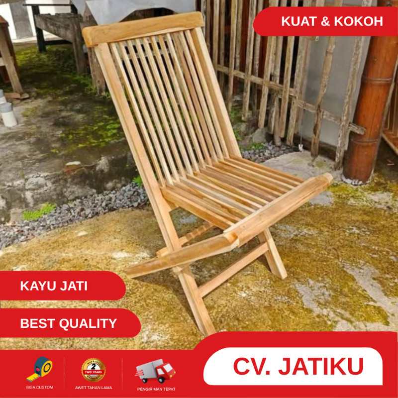 kursi lipat, kursi lipat kayu, kursi cafe, kursi lempit, kursi taman, kursi lipat kayu jati terlaris