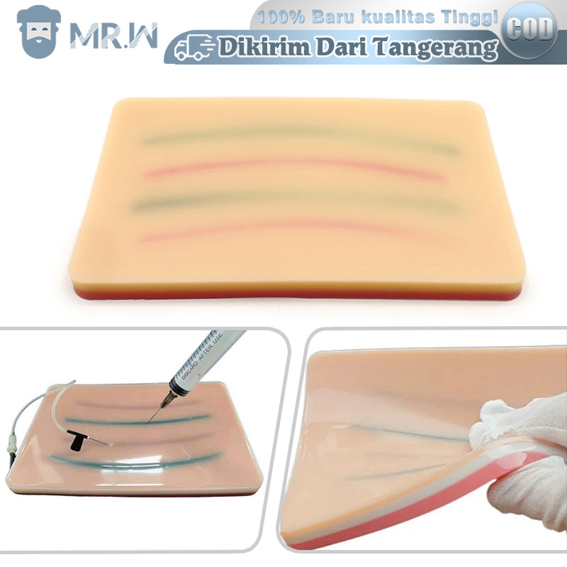 Injection Training Pad Latihan Infus Silicone Injection Pad Manekin Human Skin Suture Training