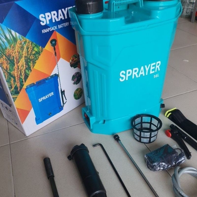 Knapsack 16ltr Pompa Hama 2 in 1 Sprayer Elektrik Manual 16 Ltr