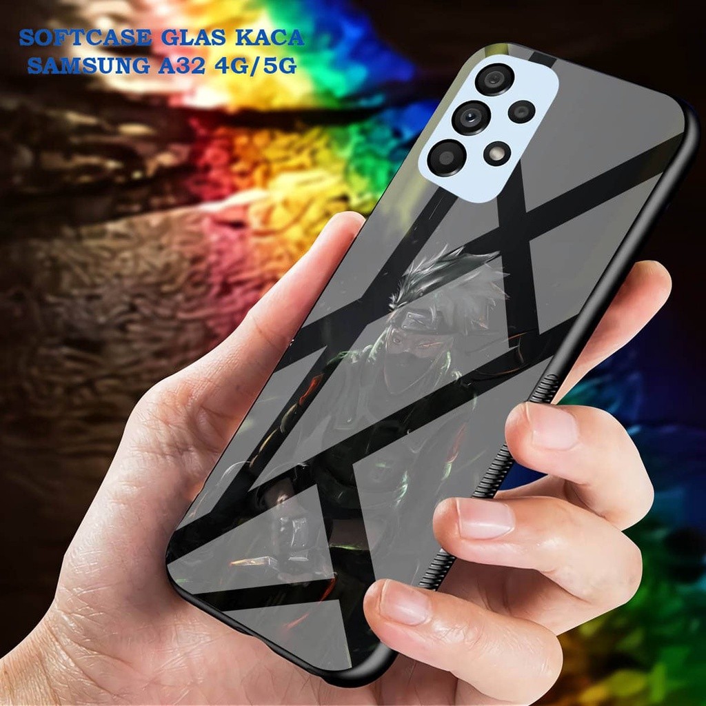 Softcase Glass Kaca SAMSUNG A32 [4G]- Case Hp Pelindung Handphone SAMSUNG A32 [5G] [ A60]